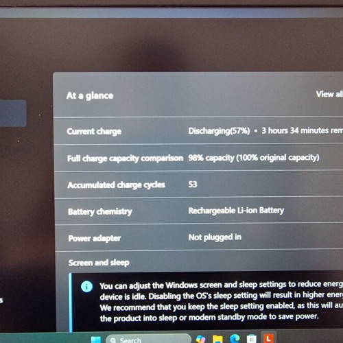 Lenovo laptop i5-12450H 16GB RAM 512GB SSD like new with accessories