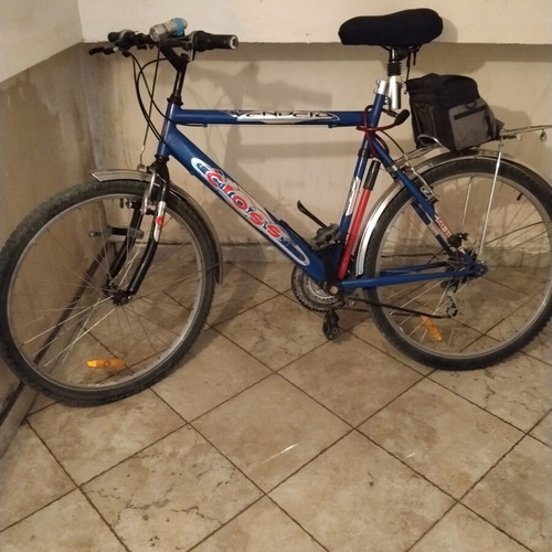 Bicycle 26 inch used, city bike with front suspension and seat post shock absorber