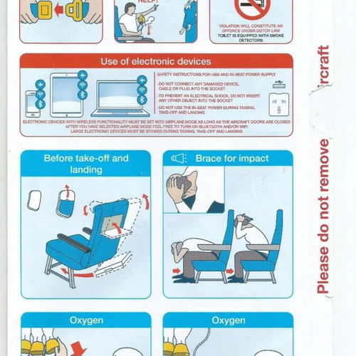 KLM B777-200 Safety Card new