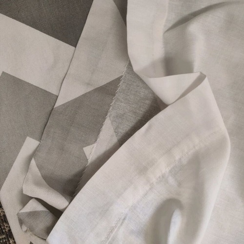 Curtain set Chevron pattern 2 panels cotton with eyelets like new