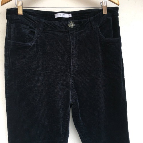 Costes navy corduroy flared pants like new, size XL