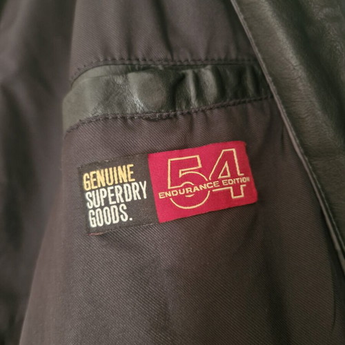 Superdry Premium leather jacket Endurance Edition like new, XXL, black