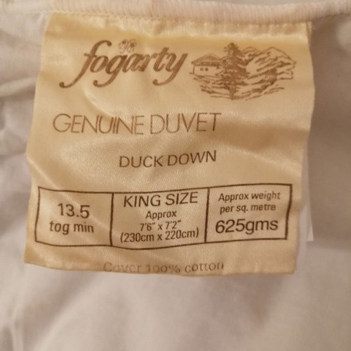 Down comforter used double 230x220 with cotton fabric