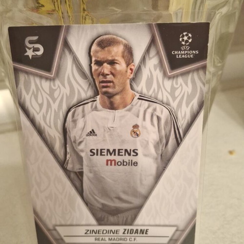 Zinedine Zidane Topps Superstars card