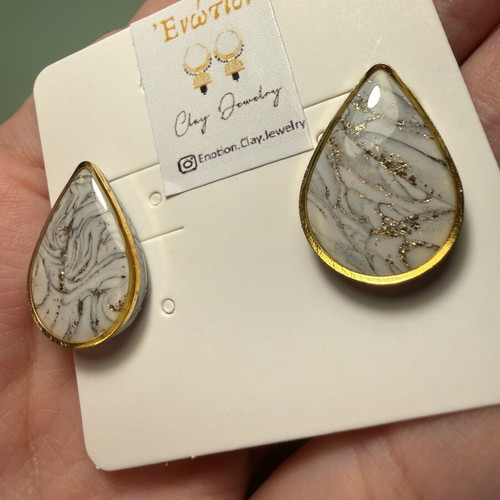 Enotion Handmade Jewelry Set New, White and Gold