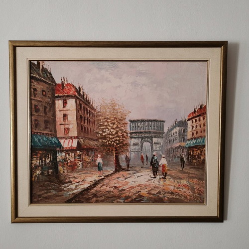 Painting Walk in Paris framed like new