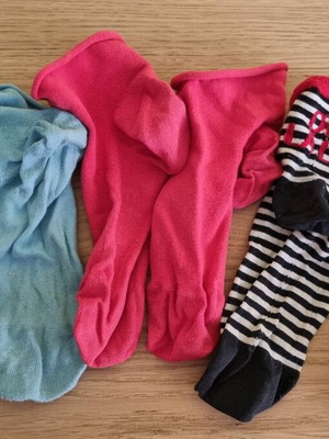 Calzedonia socks used, pack of 3 pairs pink and turquoise