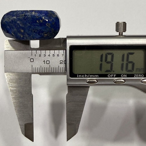Lapis Lazuli Ring new, solid natural stone, size 60
