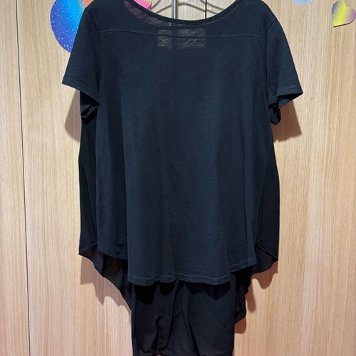 Attrattivo blouse like new, black, with large back opening, size S