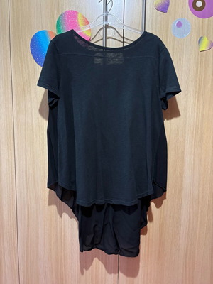 Attrattivo blouse like new, black, with large back opening, size S