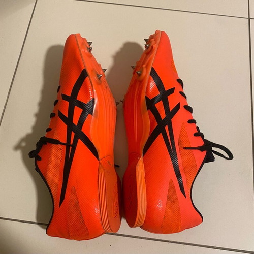 Asics Hyper MD track shoes like new, orange, size 45