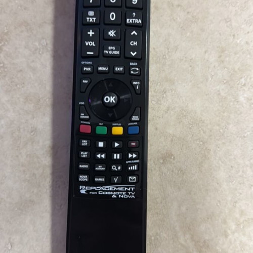 Remote control for Cosmote Nova and eon like new for all models