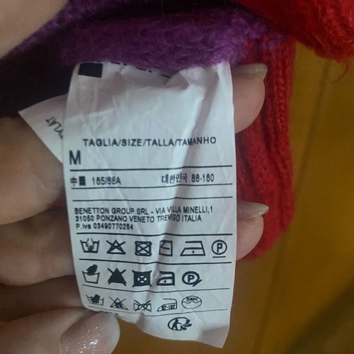 Benetton Sweater with 30% Mohair new, size Medium