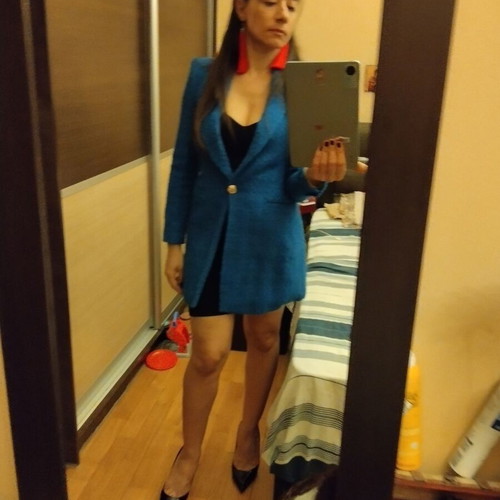 Blue blazer Zara medium size, new without tag