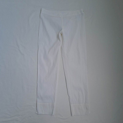 120% Lino women's linen pants size S like new, white