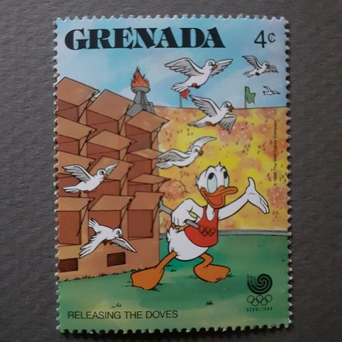 Grenada Walt Disney Summer Olympic Games Seoul '88 stamp set, 6 pcs