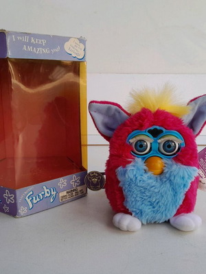 Furby Sherbet 1999 Tiger Electronic new, first generation, pink and blue