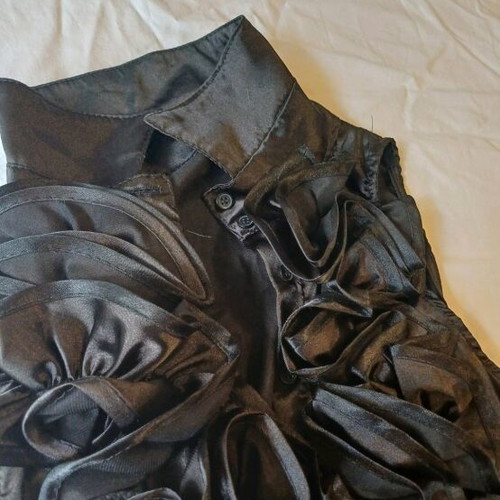 Vintage sleeveless blouse used, black, size M