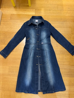 Vintage estate denim coat like new, blue, size S
