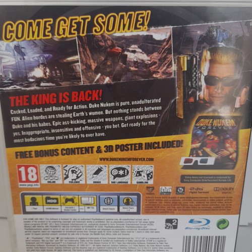 Duke Nukem Forever Duke's Kick Ass Edition PS3 like new