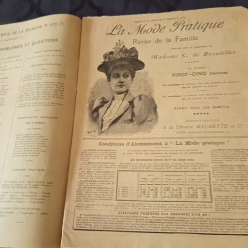 Le Journal de la Jeunesse French magazine 1893 used