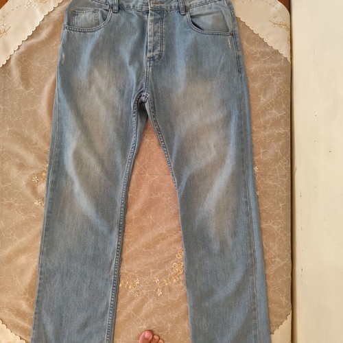 Billabong jeans used, size L, blue, missing first button