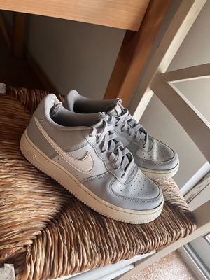 Nike Airforce sneakers used, size 38, white and grey