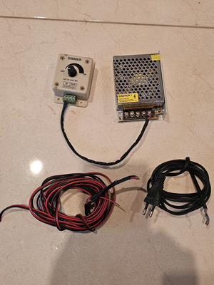 Led installation set used with driver, dimmer and cables