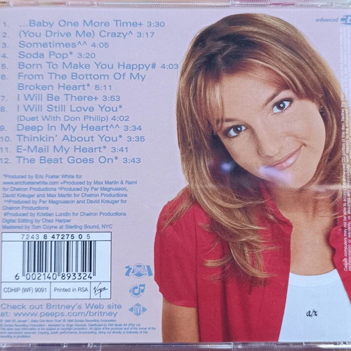 Britney Spears Baby One More Time UK Edition CD used