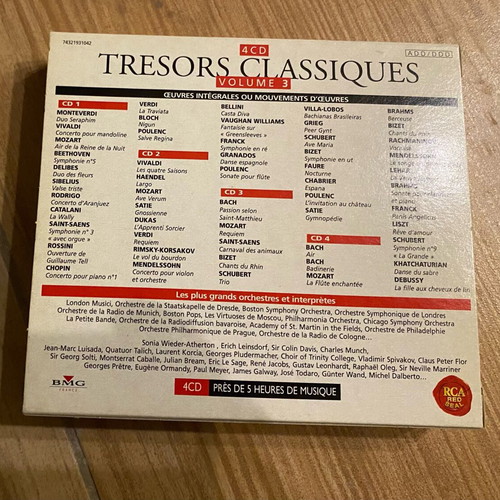 Trésors classiques CD new, classical music set of 4