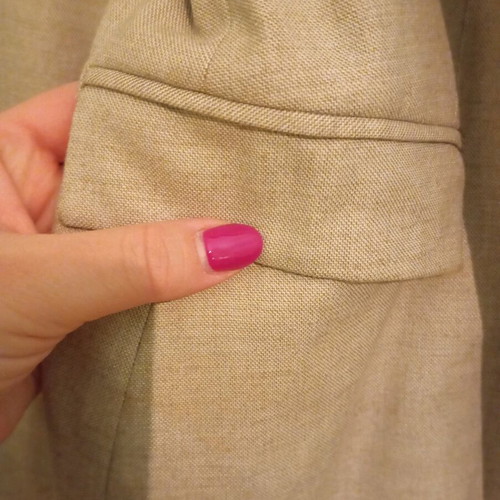 Zara cotton jacket used, beige, size large