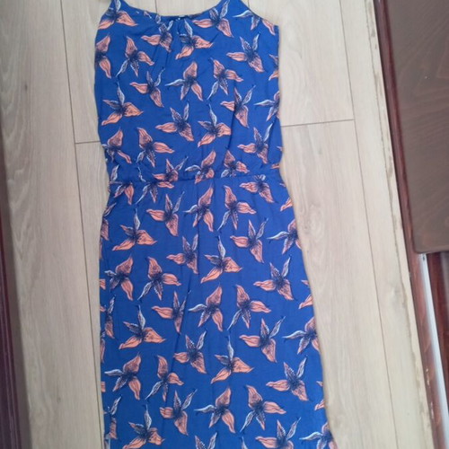 Tom Tailor dress like new, size 38, blue and orange