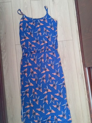 Tom Tailor dress like new, size 38, blue and orange