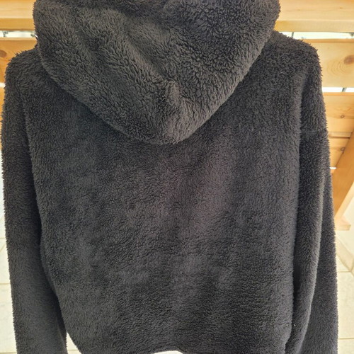 Fleece jacket with hood black used