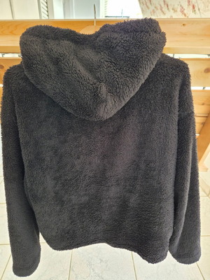 Fleece jacket with hood black used