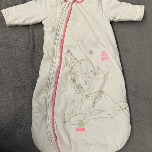Bambi sleeping bag like new with cotton lining and zipper