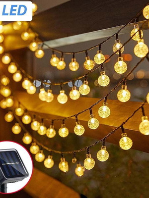 Ηλιακά φωτιστικά κήπου με 20 LED λαμπτήρες, καινούργια