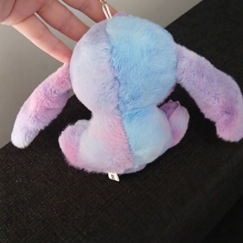 Stitch keychain like new, lilac-blue 8 cm