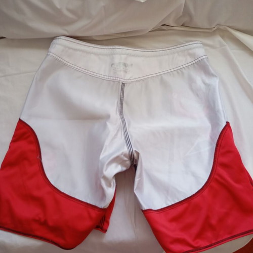Venum MMA Extreme Fight shorts used, size XL, black and red