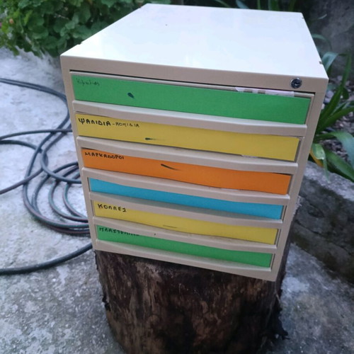 Used office filing cabinet with 6 drawers without key