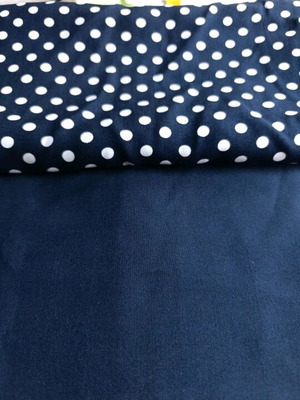 Fabric Combination Pencil Skirt and Polka Dot Viscose Cotton Like New