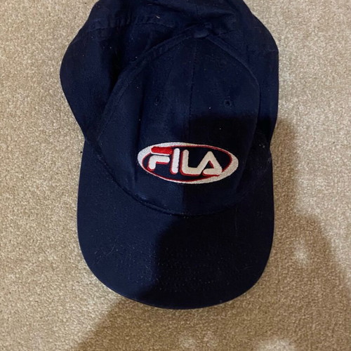Fila cap used, dark blue