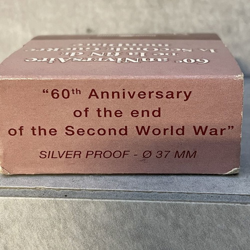 Monnaie de Paris commemorative coin 60th anniversary WWII proof silver
