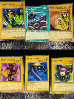 LOB Yu-Gi-Oh! Unlimited 6 cards used, pack