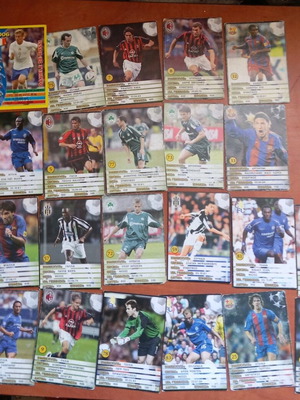 Football collectible cards used, pack of 26, 2006