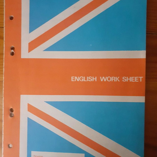 English work sheet from the 1980s new