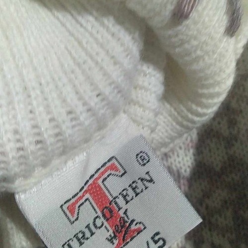 Vintage Knitted Tricoteen Blouse 90s for Girls