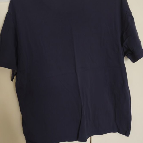 Men's solid color t-shirt used, size L, dark blue