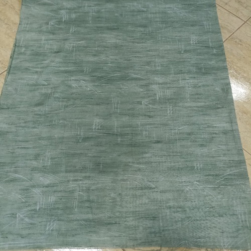 Curtain green chagali cotton gauze with 10% polyester new