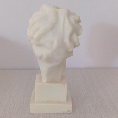 Alabaster bust of Hygeia used, handmade statue 14 cm